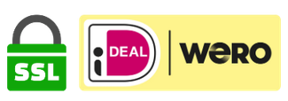 SSL beveiligd • Veilig betalen met iDEAL / Wero